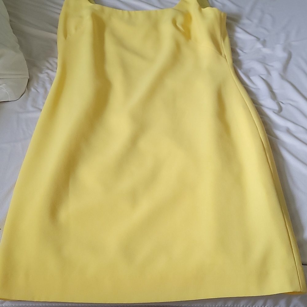 Vintage size 4 yellow mini dress